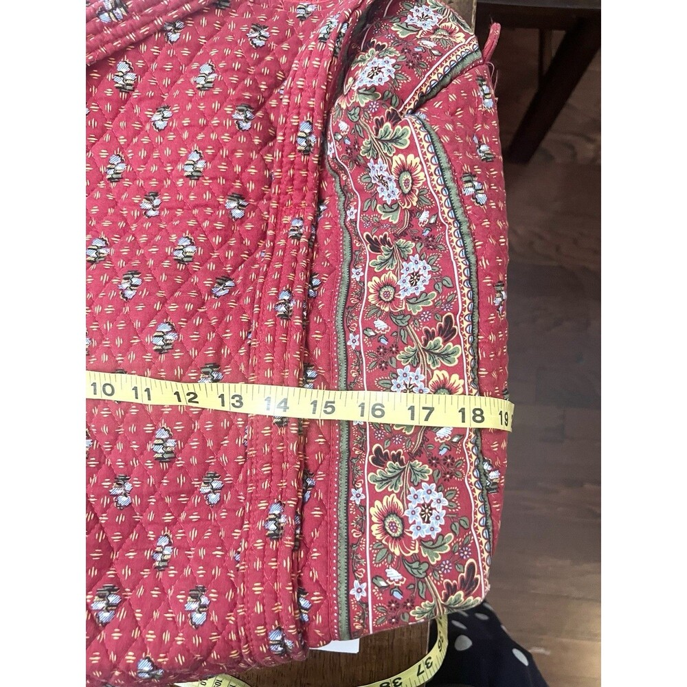 Vintage Vera Bradley Provincial Red Floral Large Duffle Bag EUC Y2K Weekender - Picture 12 of 12